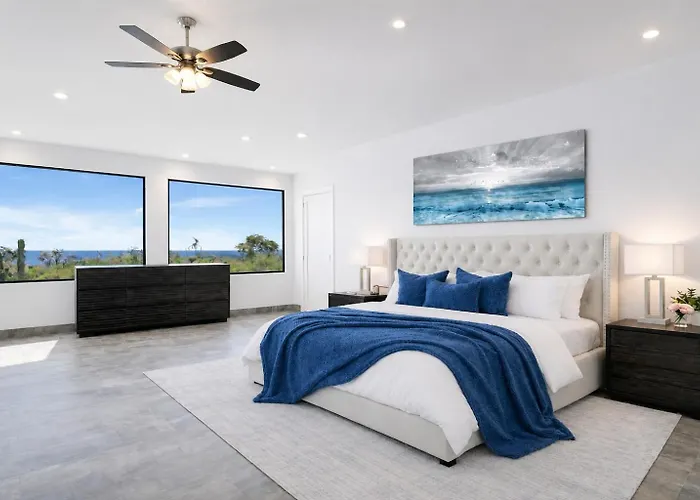 Cabo Ocean View - 4br - 50ft Pool - Hot Tub - Gym Villa *